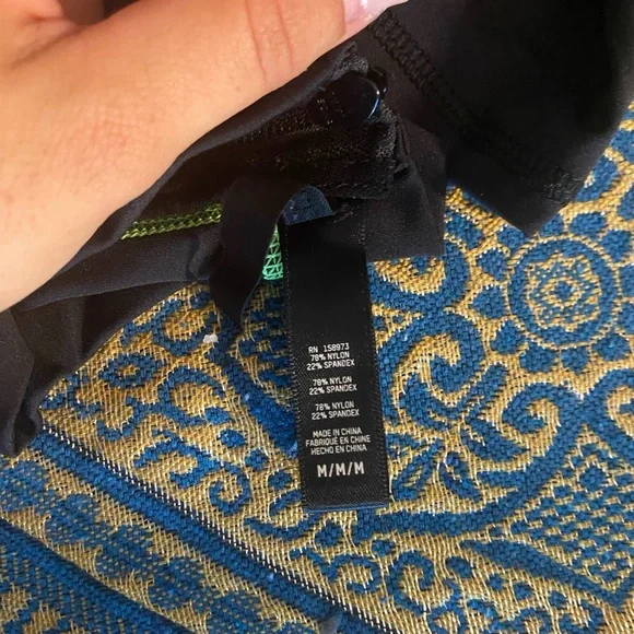 SKIMS Black and Green One Piece Jumpsuit - Picture 6 of 7